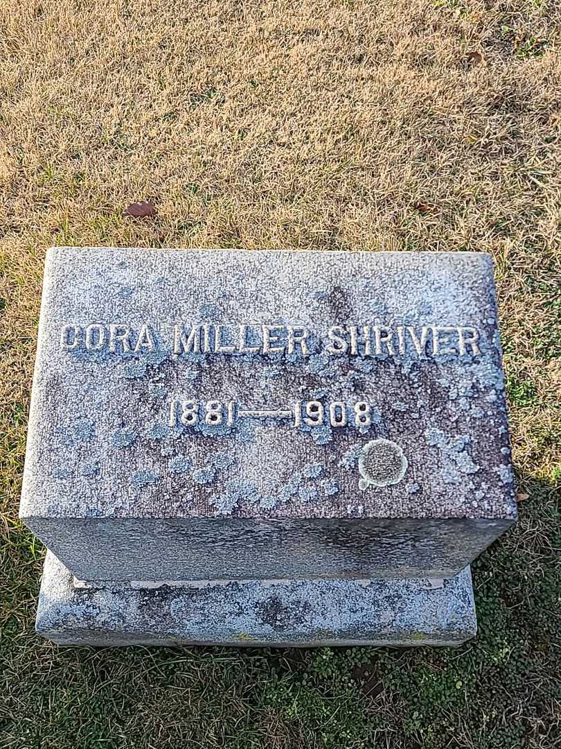 Cora Miller Shriver's grave. Photo 3