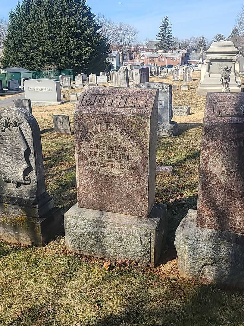 Emma C. Cross's grave. Photo 2