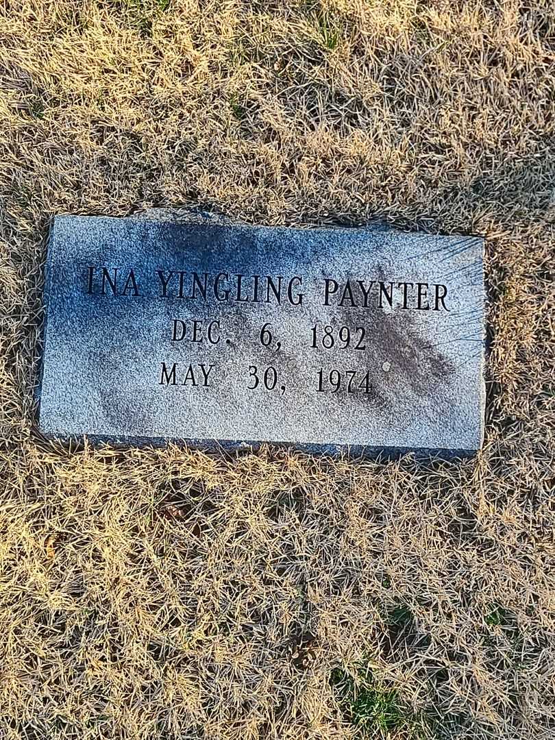 Ina Yingling Paynter's grave. Photo 3