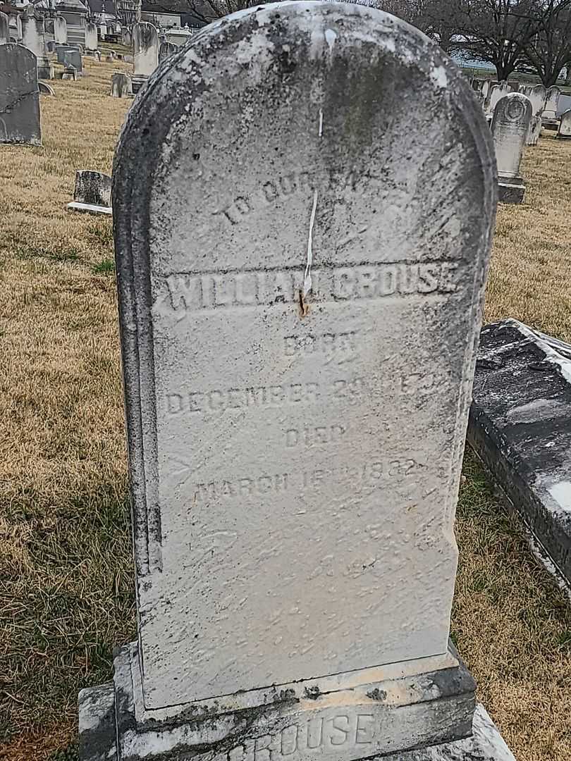 William Crouse's grave. Photo 3