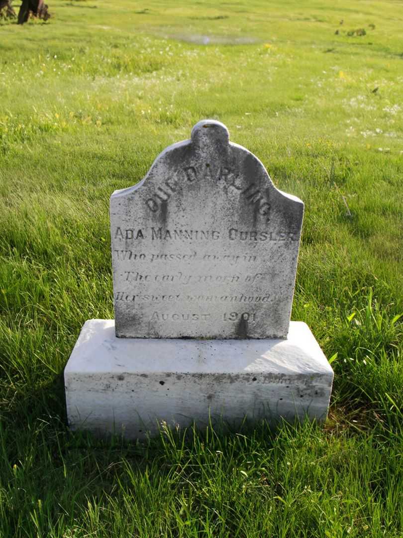 Ada Manning Oursler's grave. Photo 3