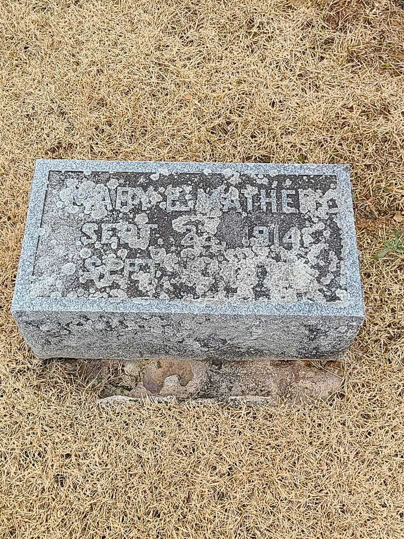 Mary E. Mather's grave. Photo 3