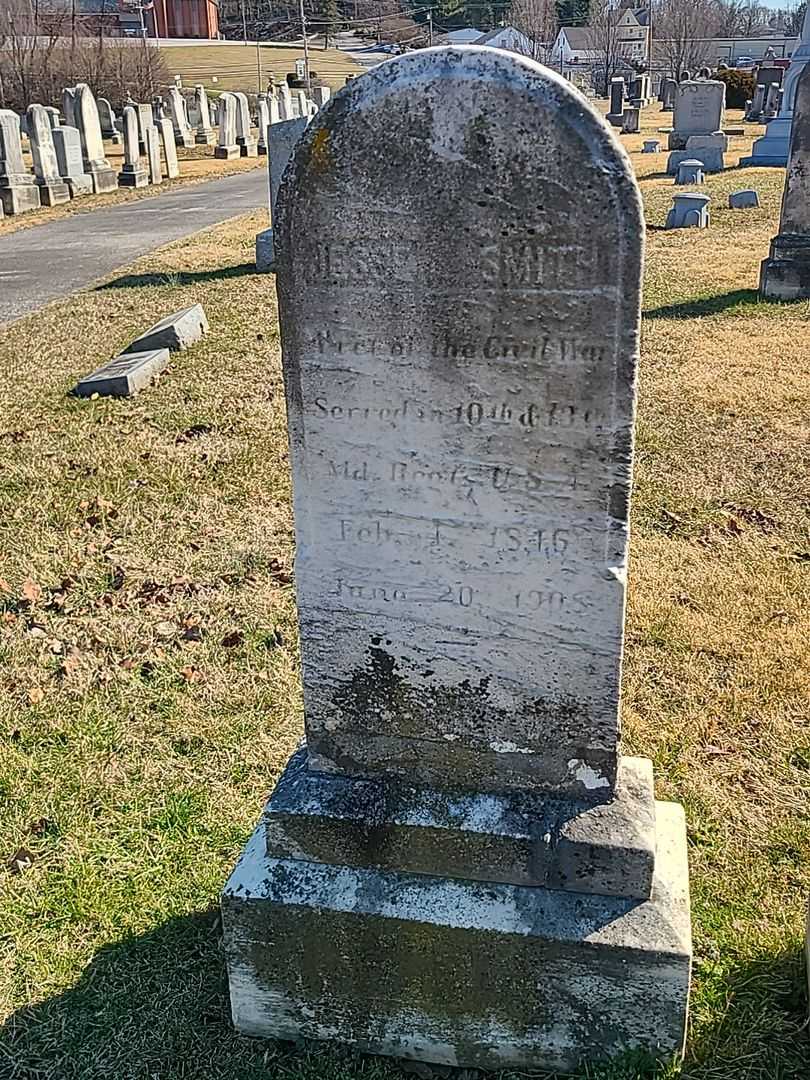 Jesse A. Smith's grave. Photo 1