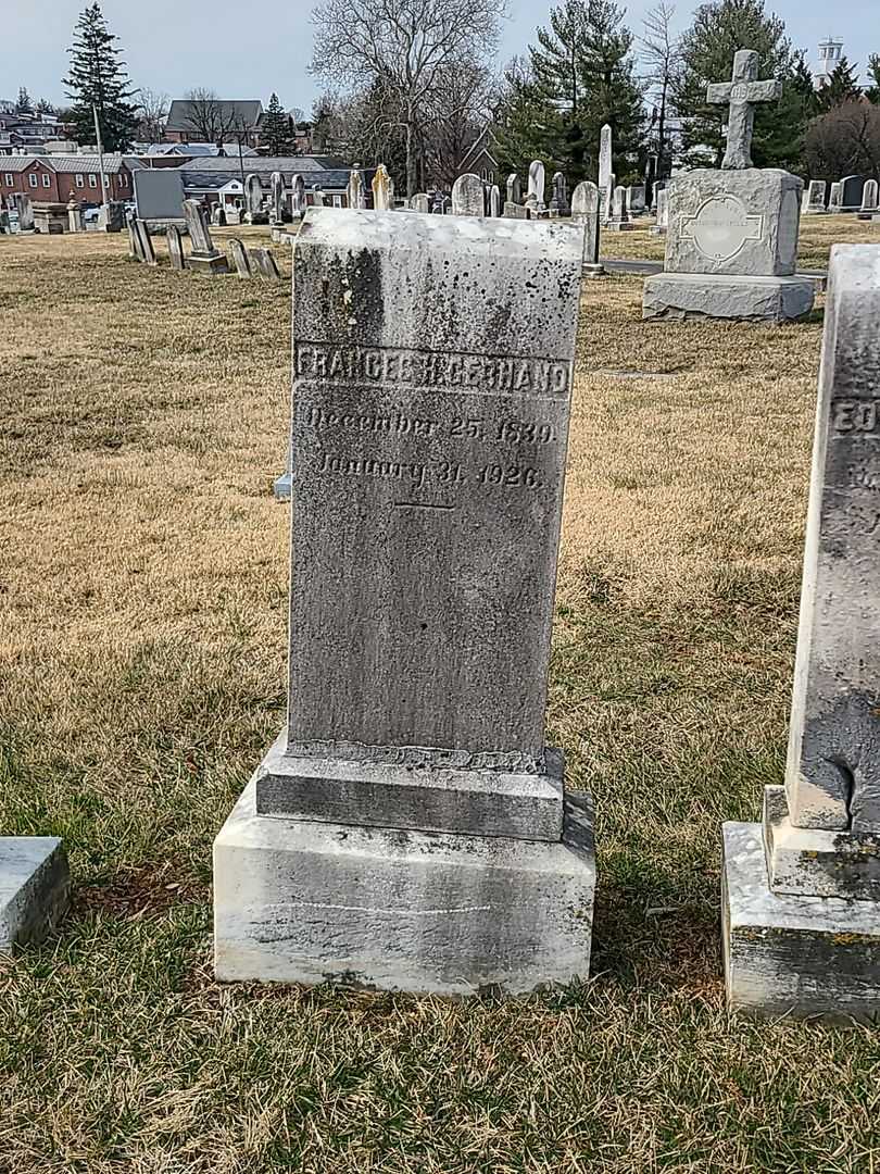 Frances H. Gernand's grave. Photo 2