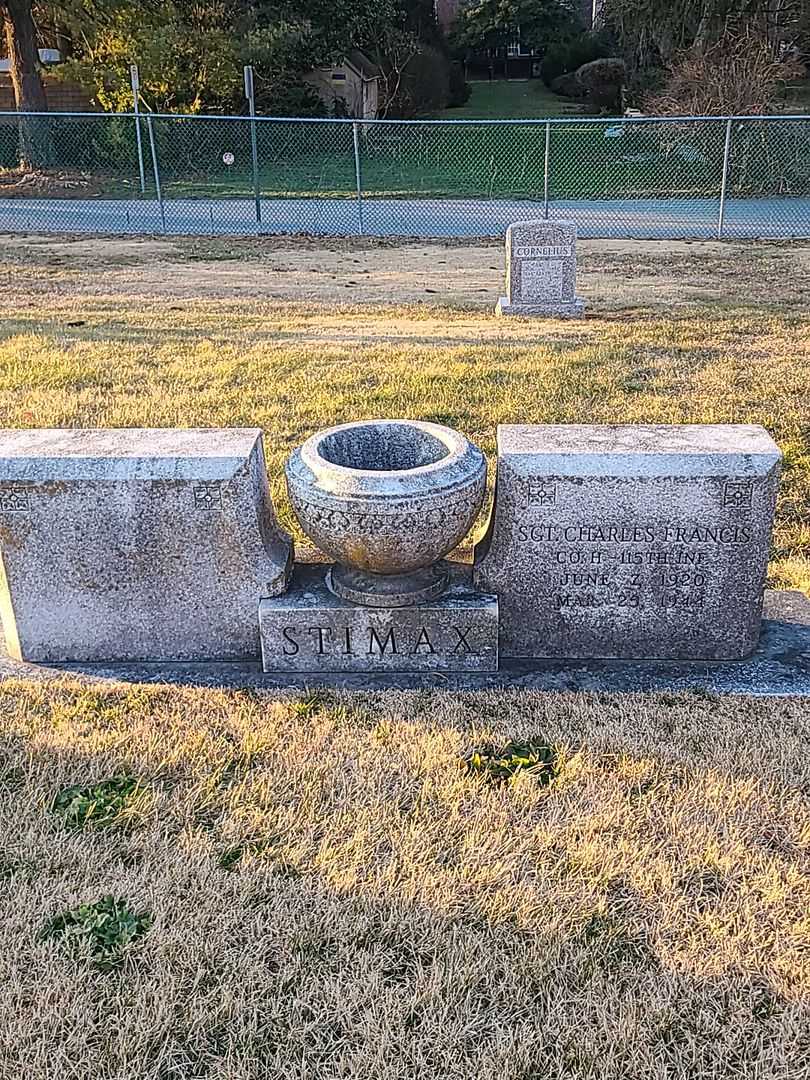 Charles Francis Stimax's grave. Photo 1