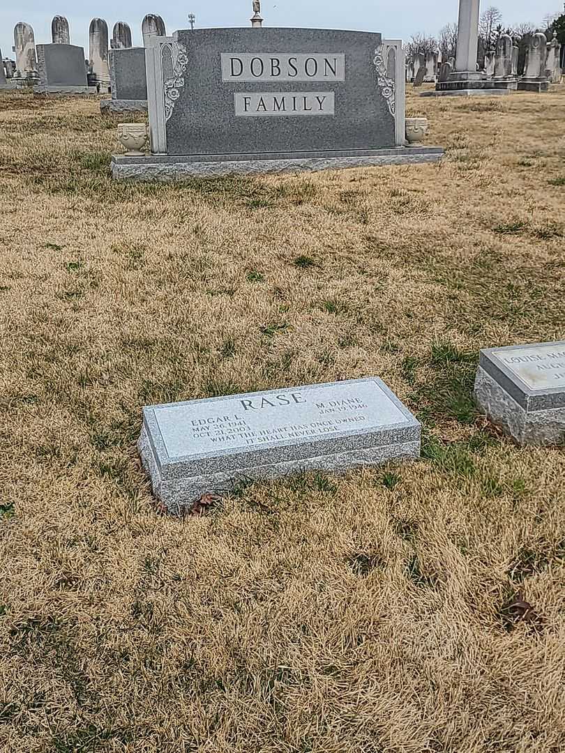 Edgar L. Rase's grave. Photo 2
