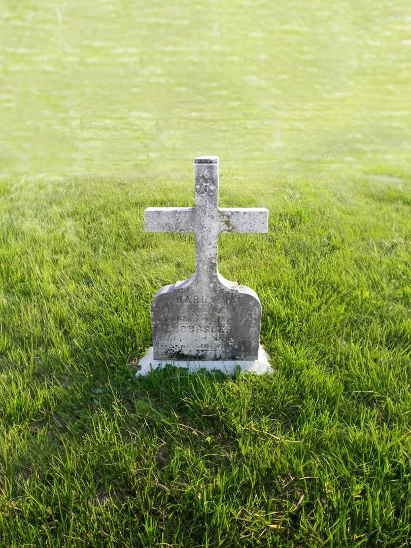 Harry R. Oursler's grave. Photo 2