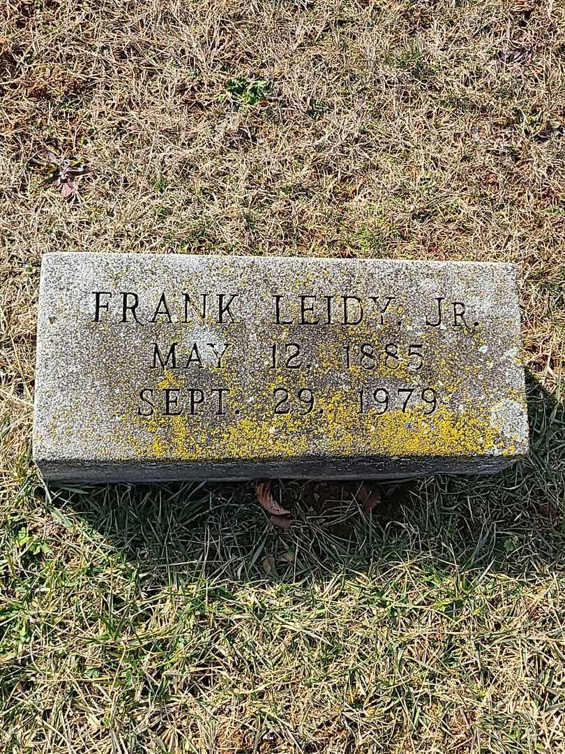 Frank Leidy Junior's grave. Photo 3