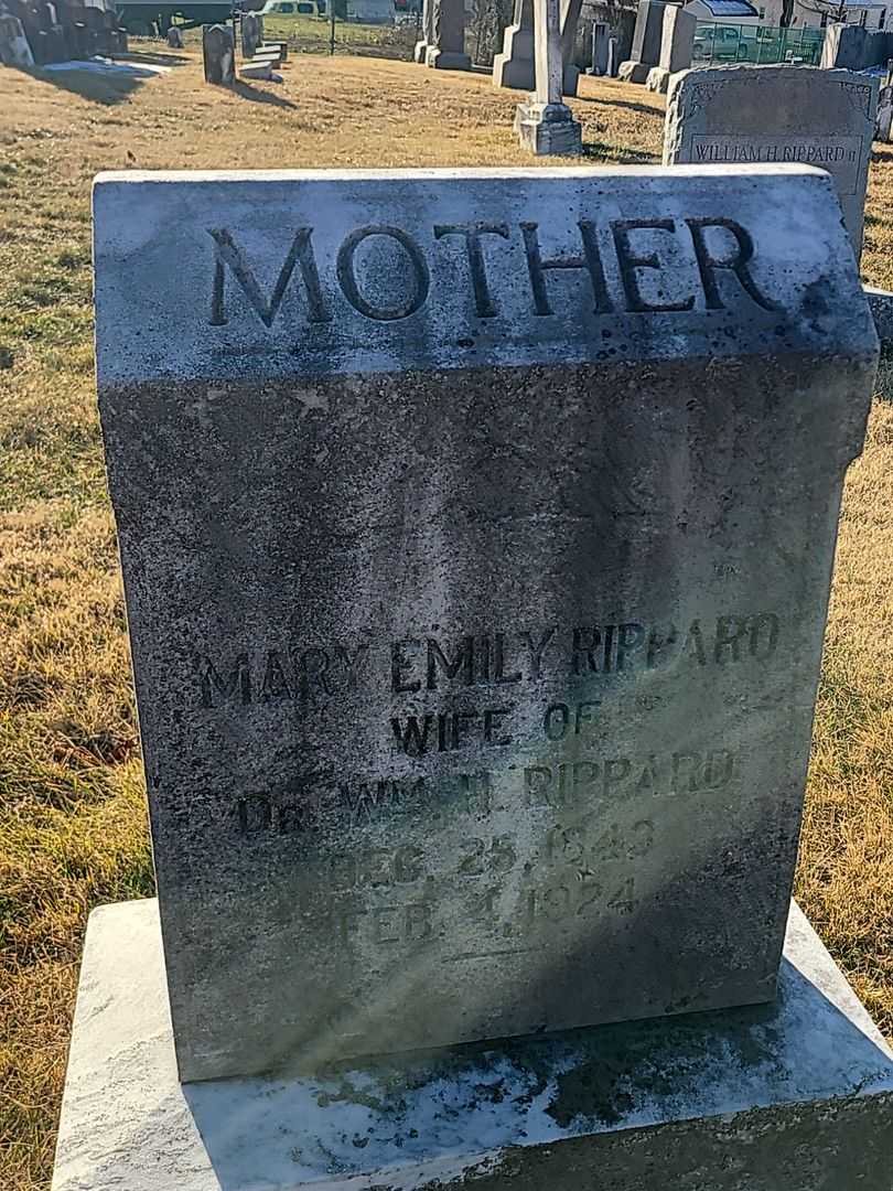 Mary Emily Rippard's grave. Photo 3