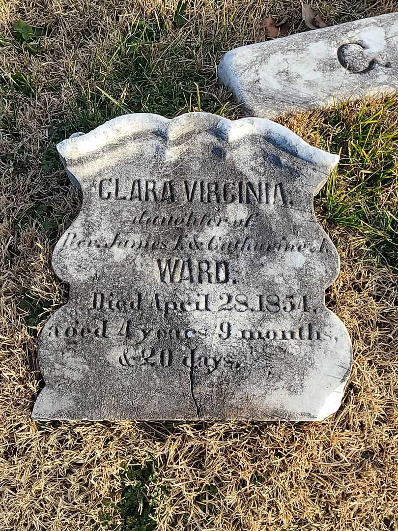 Clara Virginia Ward's grave. Photo 3