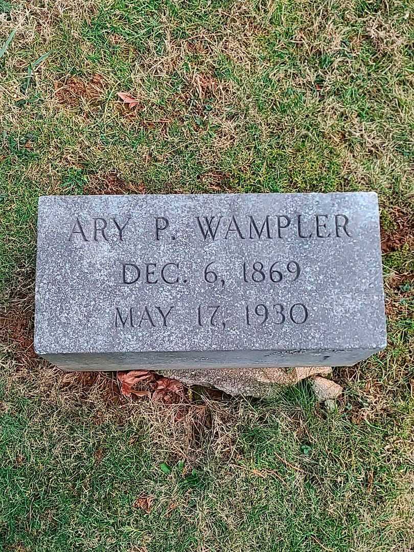 Ary P. Wampler's grave. Photo 3