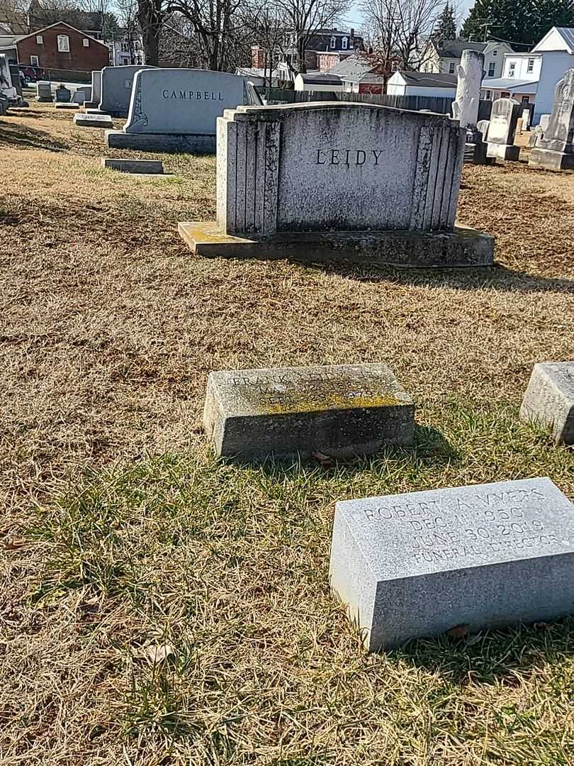 Frank Leidy Junior's grave. Photo 2