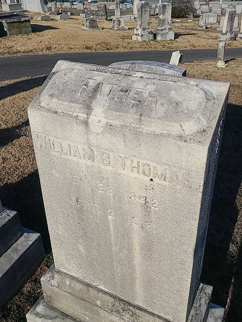 William B. Thomas's grave. Photo 2