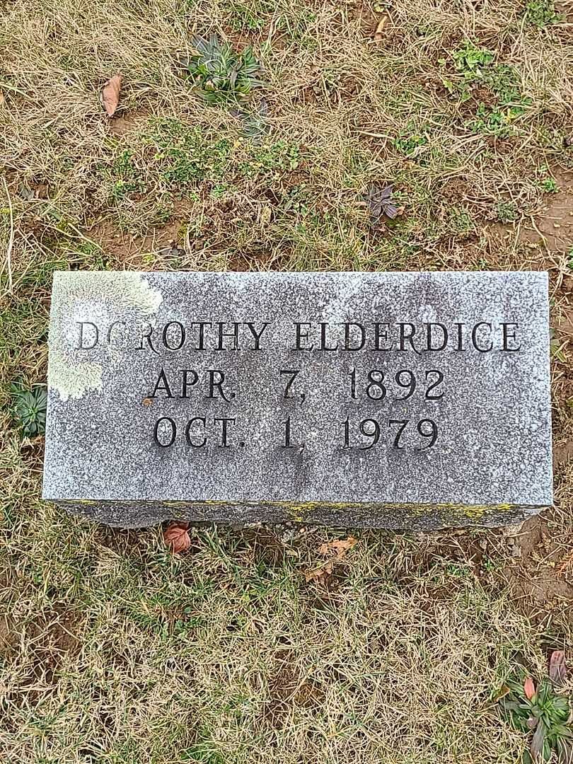 Dorothy Elderdice's grave. Photo 3