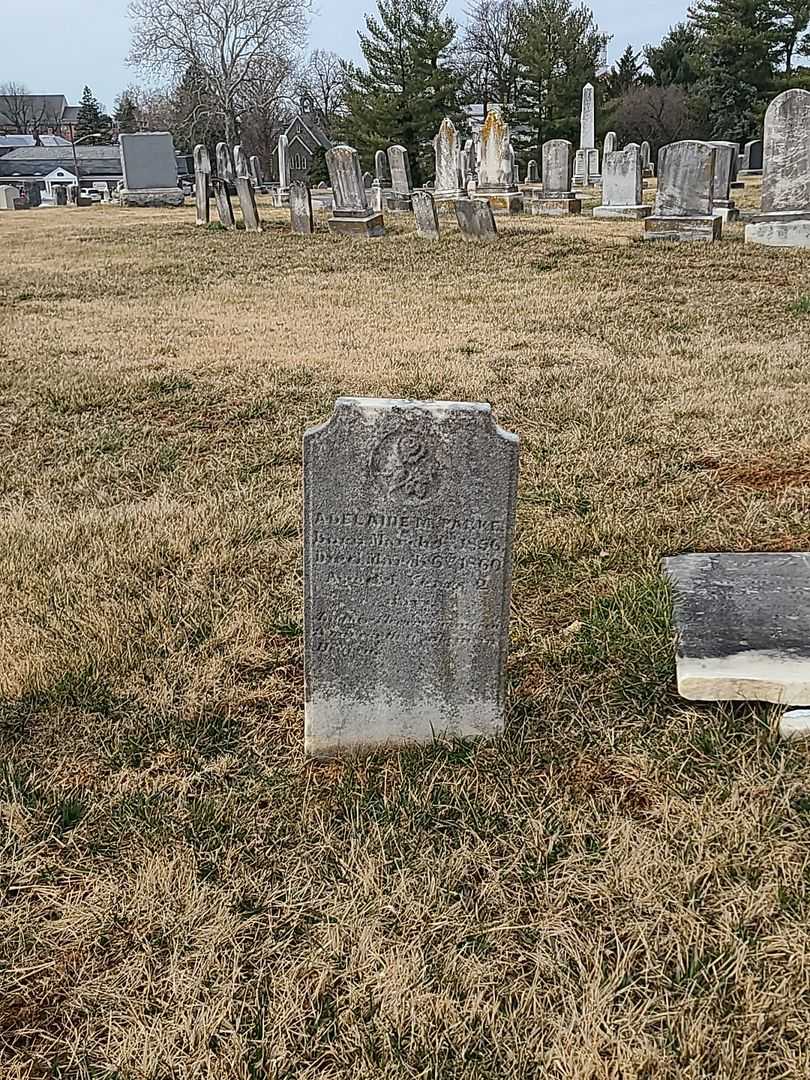 Adelaide M. Parke's grave. Photo 1