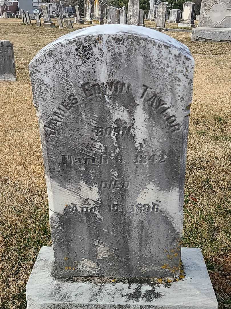 James Edwin Taylor's grave. Photo 2