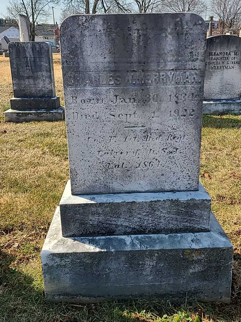 Charles W. Merryman's grave. Photo 3