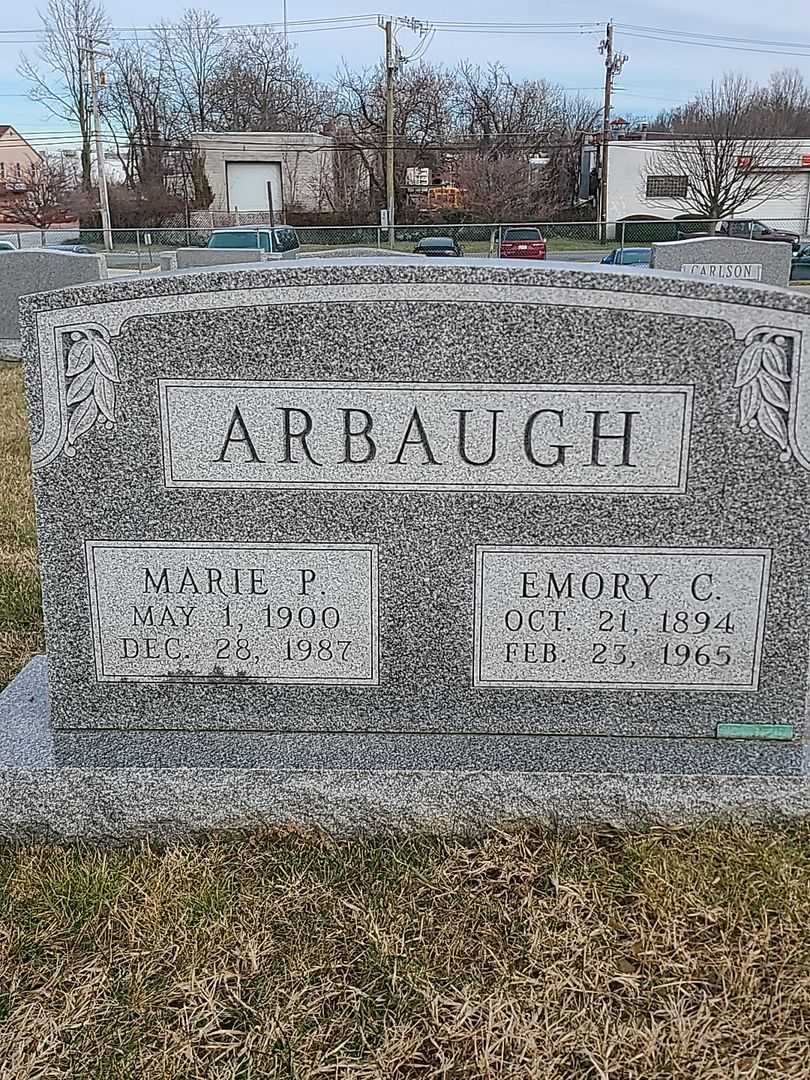 Emory Conrad Arbaugh's grave. Photo 1
