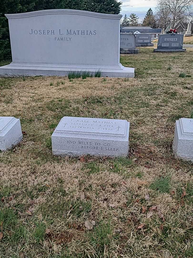 F. Kale Mathias's grave. Photo 2