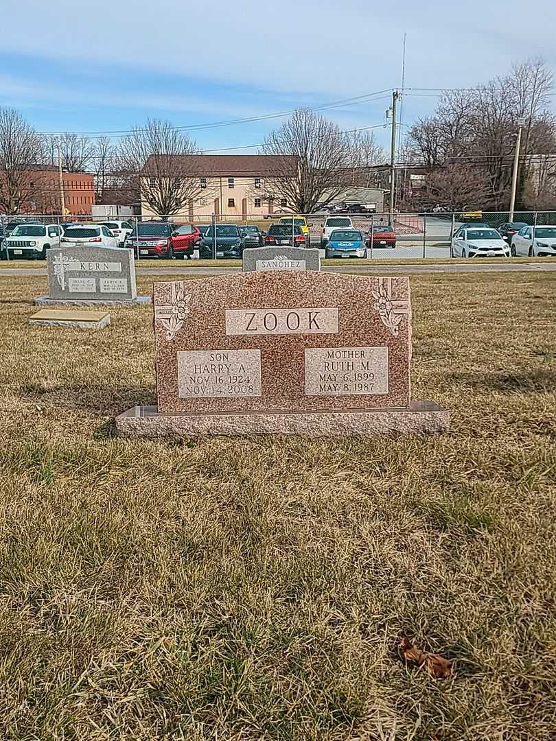 Harry A. Zook's grave. Photo 2