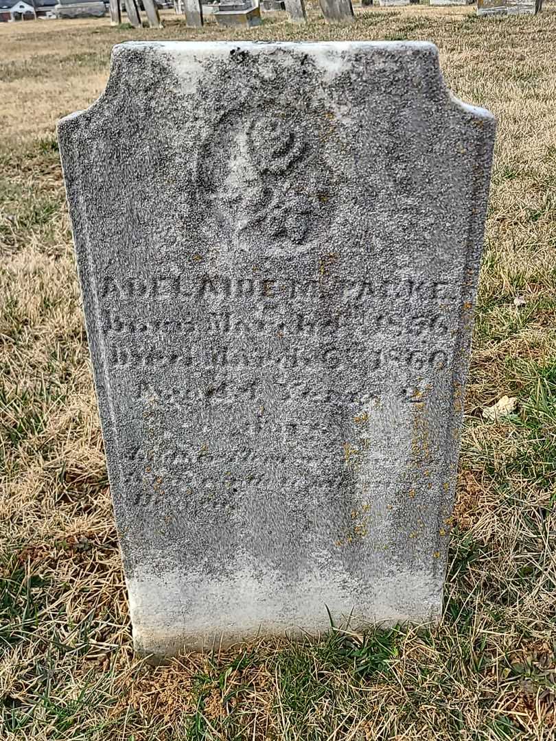 Adelaide M. Parke's grave. Photo 2