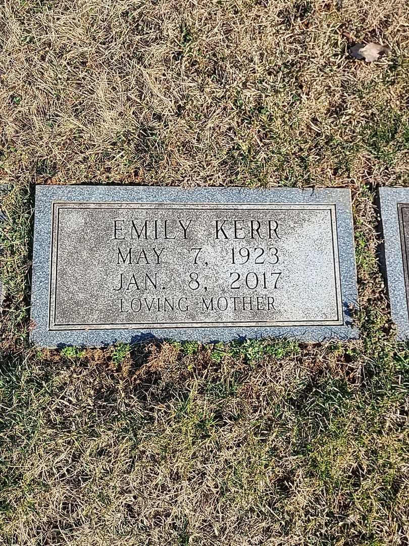 Emily Kerr's grave. Photo 3