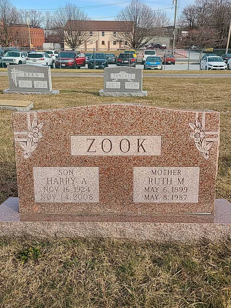 Harry A. Zook's grave. Photo 1