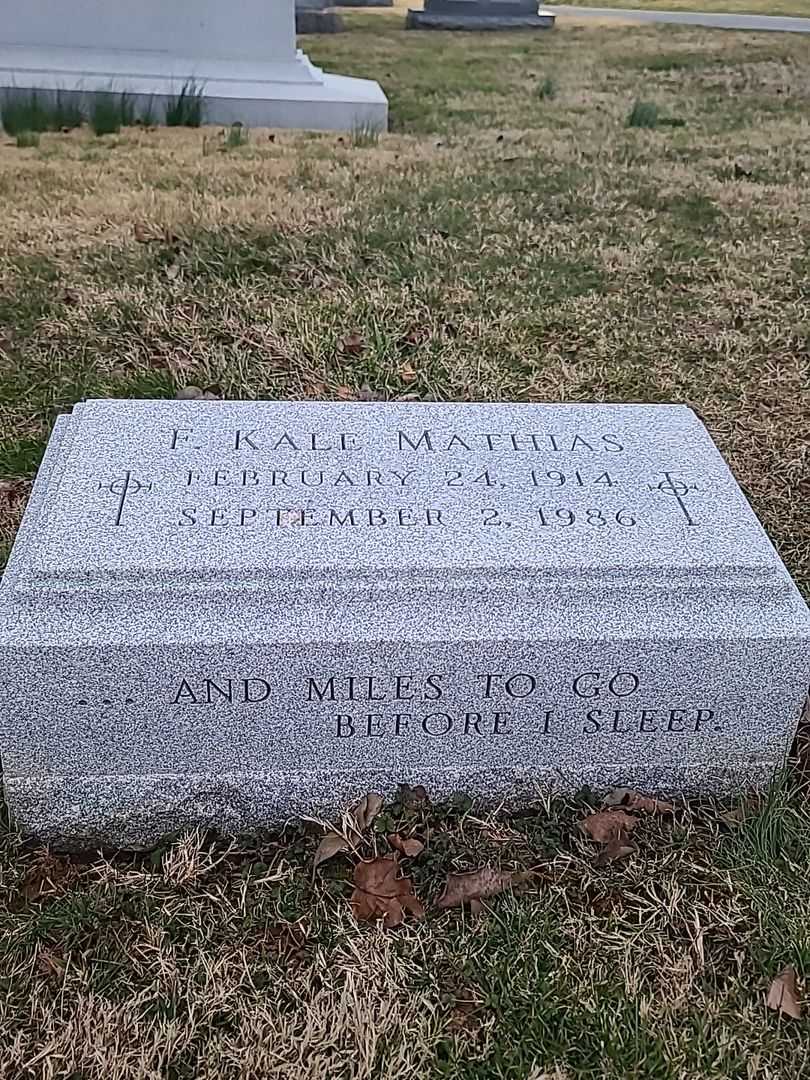 F. Kale Mathias's grave. Photo 3