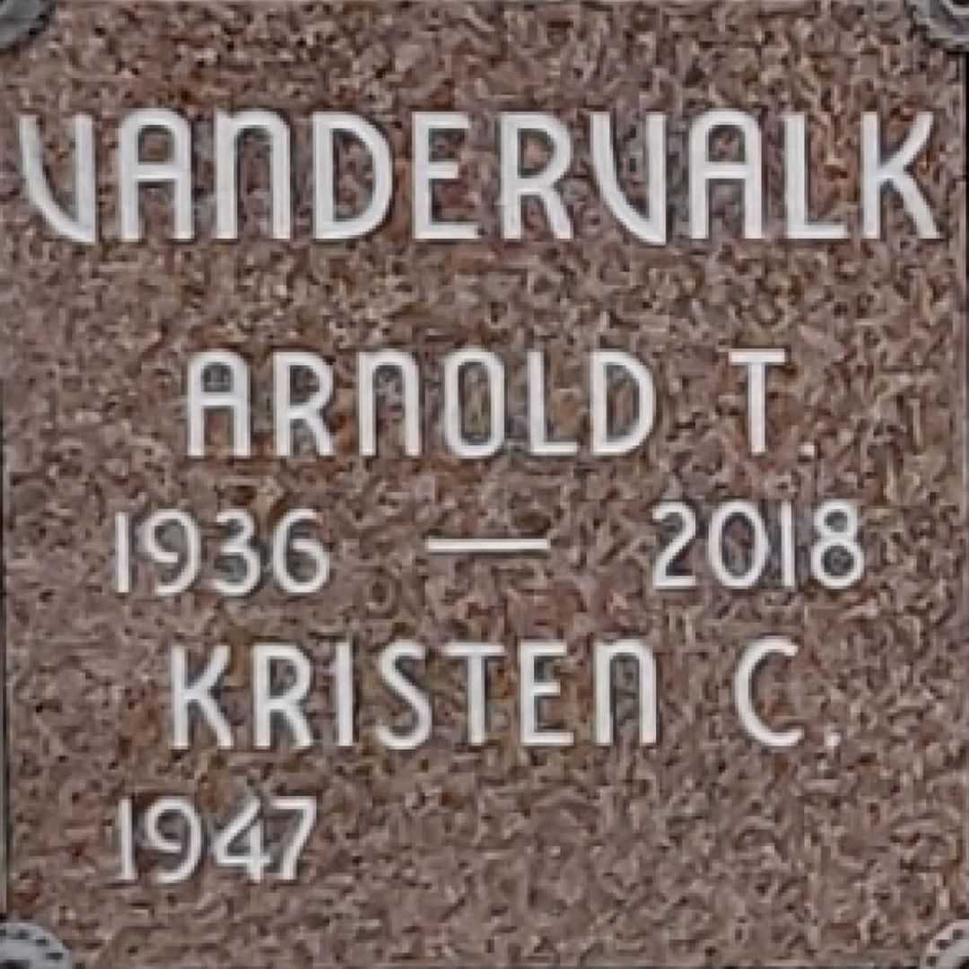 Arnold T. VanderValk's grave