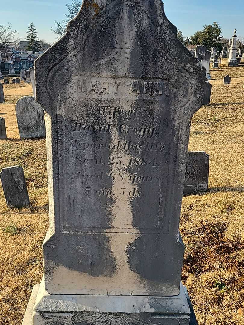 Mary Ann Grogg's grave. Photo 3