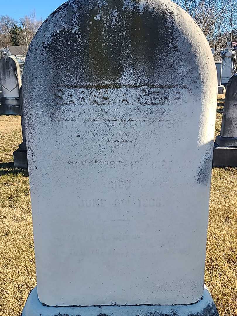 Sarah A. Gehr's grave. Photo 3
