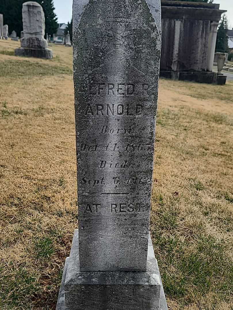 Alfred R. Arnold's grave. Photo 3