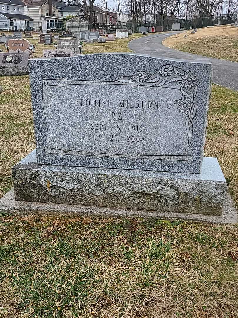 Elouise "BZ" Milburn's grave. Photo 3