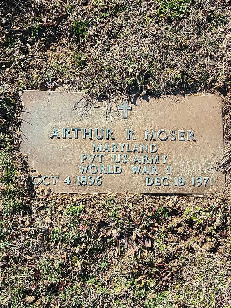 Arthur R. Moser's grave. Photo 3