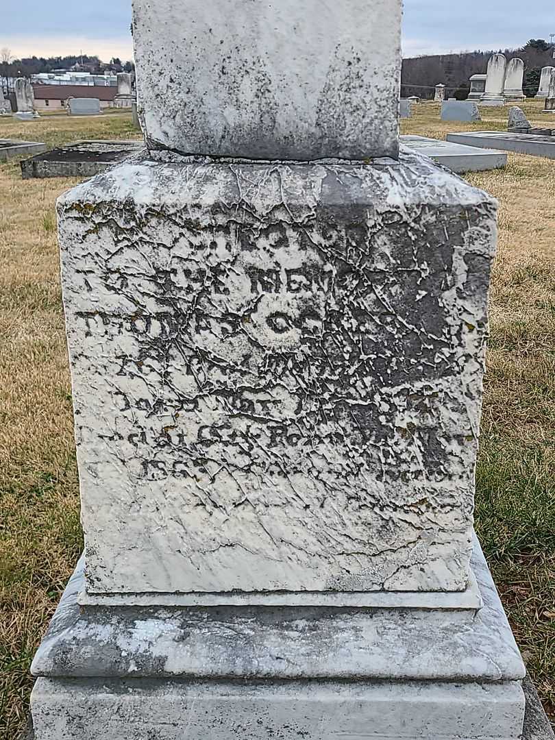 Thomas Ocker's grave. Photo 4