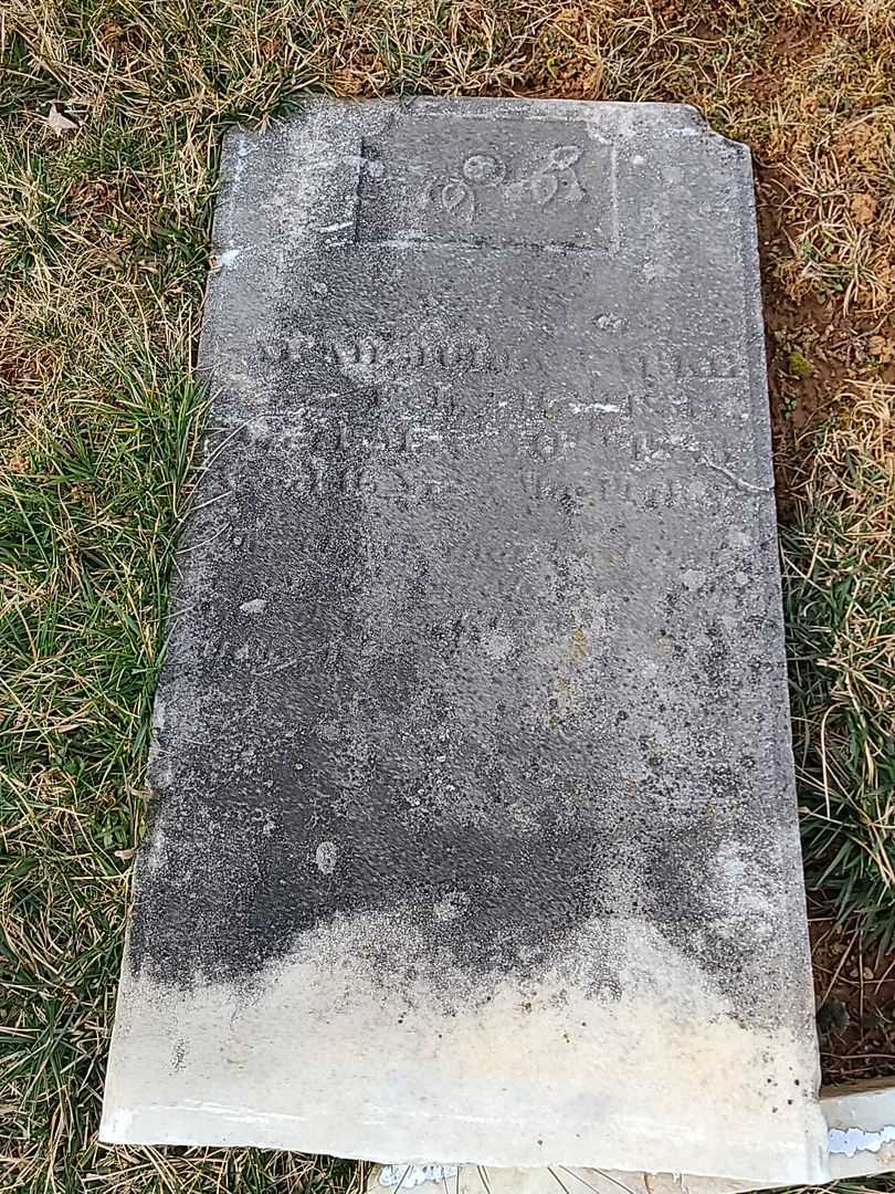 Sarah Julia Parke's grave. Photo 2