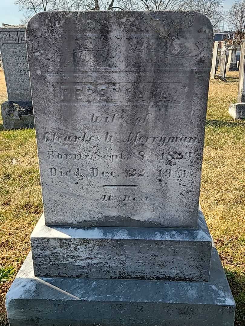 Rebecca A. Merryman's grave. Photo 3