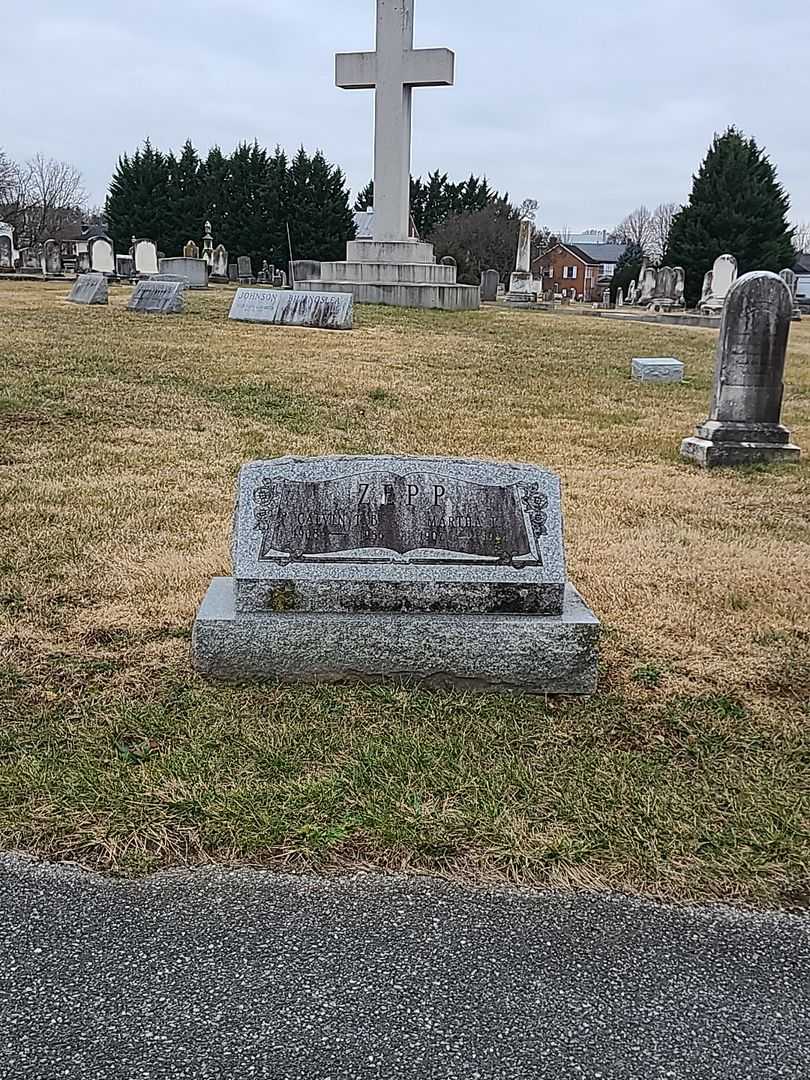 Calvin T. B. Zepp's grave. Photo 2