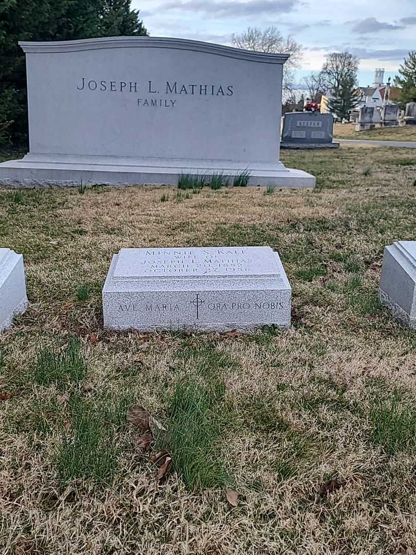 Minnie S. Kale Mathias's grave. Photo 2