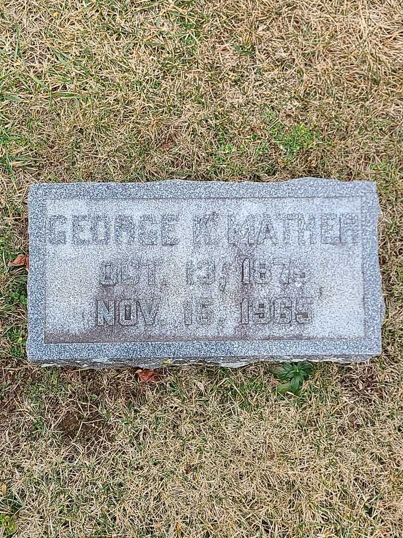 George K. Mather's grave. Photo 3