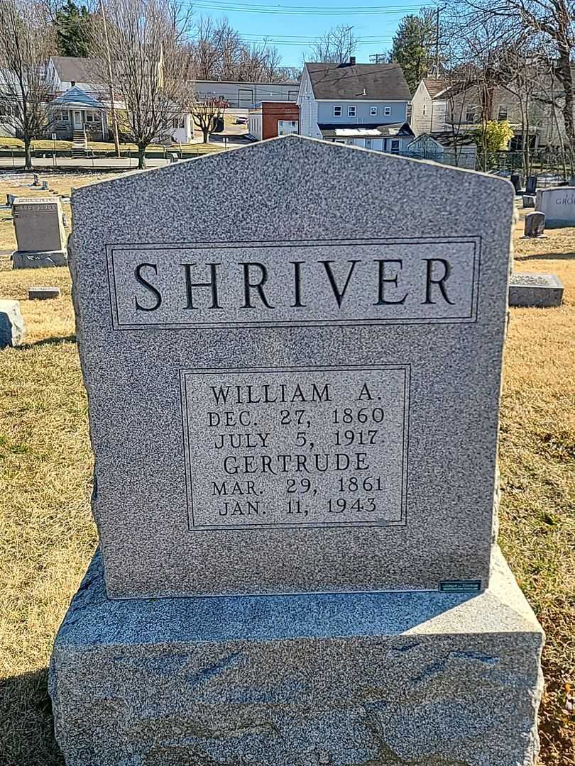 William A. Shriver's grave. Photo 3