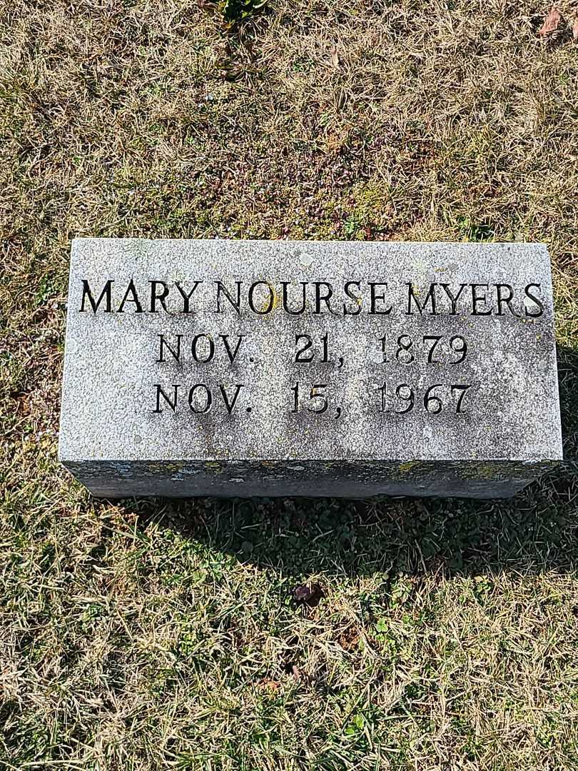 Mary Nourse Myers's grave. Photo 3