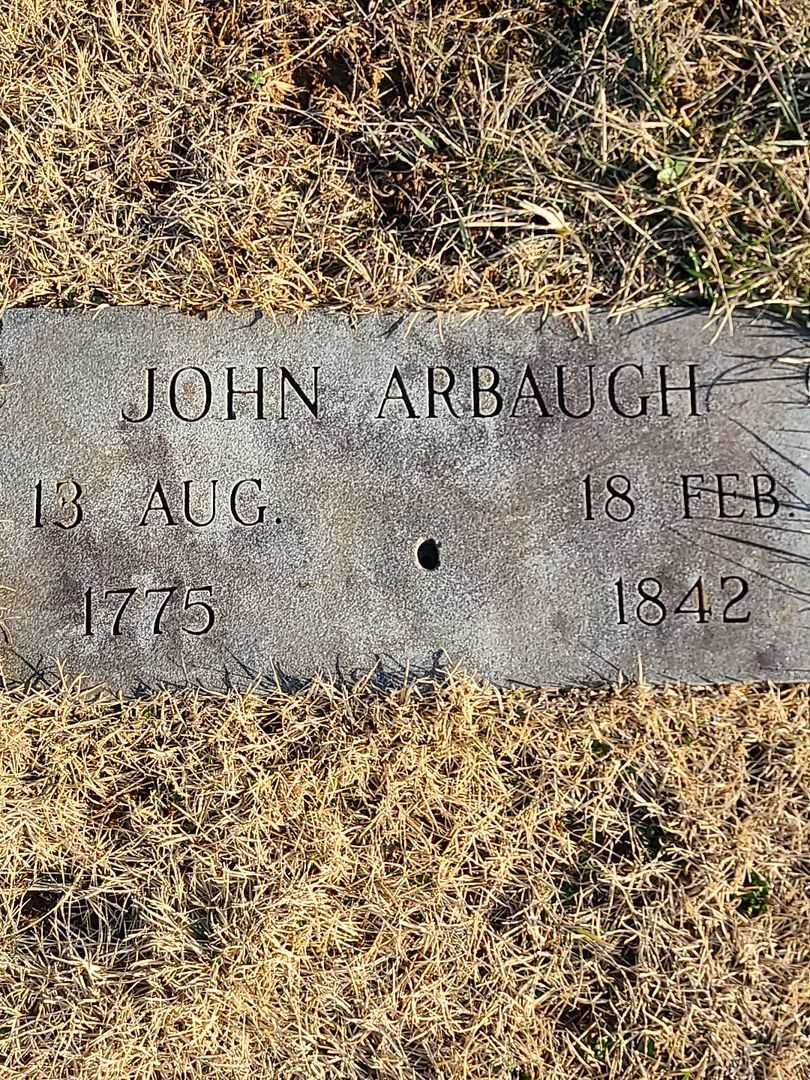 John Arbaugh's grave. Photo 1