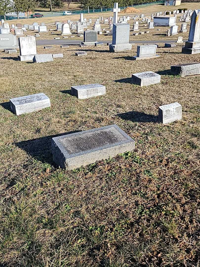 Ella L. Brown's grave. Photo 2