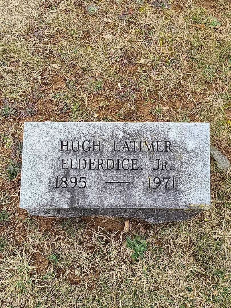 Hugh Latimer Elderdice Junior's grave. Photo 3