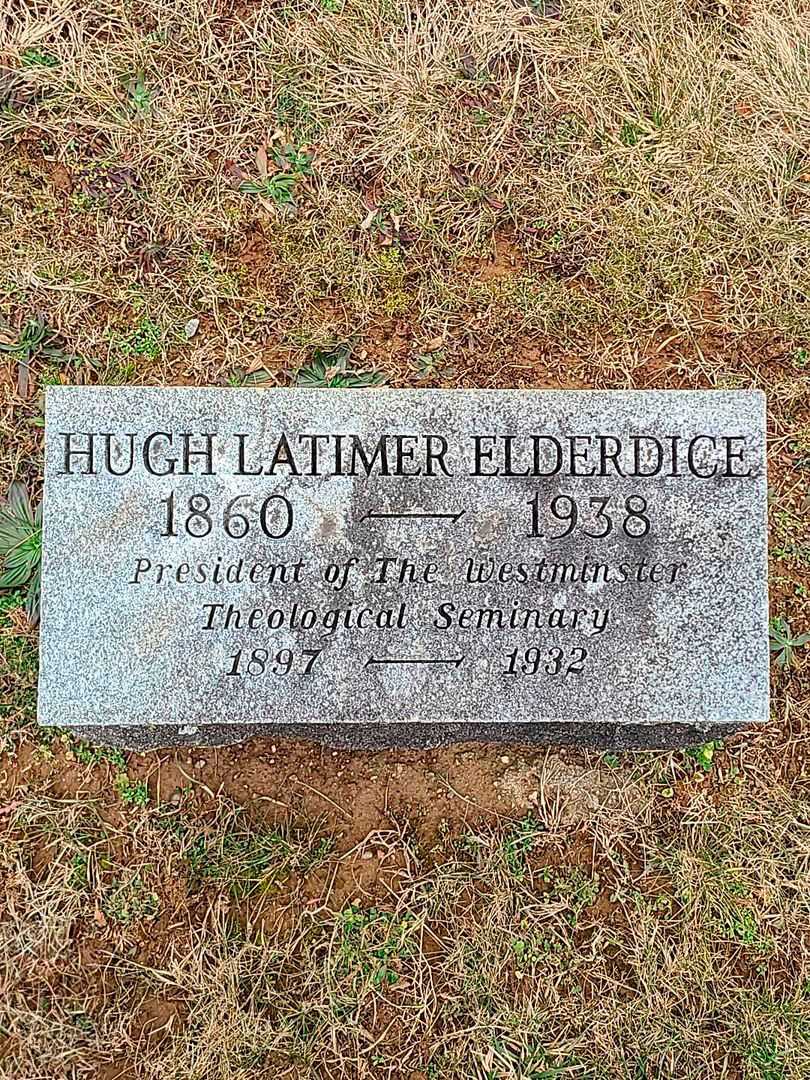 Hugh Latimer Elderdice's grave. Photo 3
