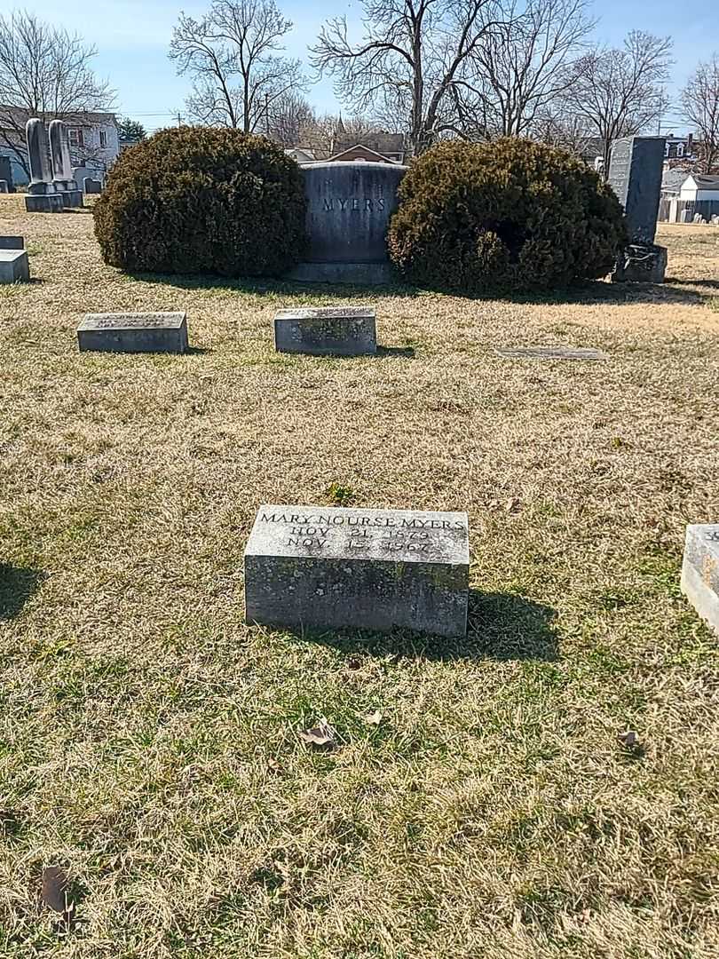 Mary Nourse Myers's grave. Photo 2