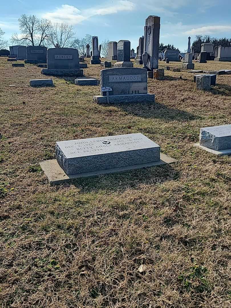 John Lewis Armacost's grave. Photo 2