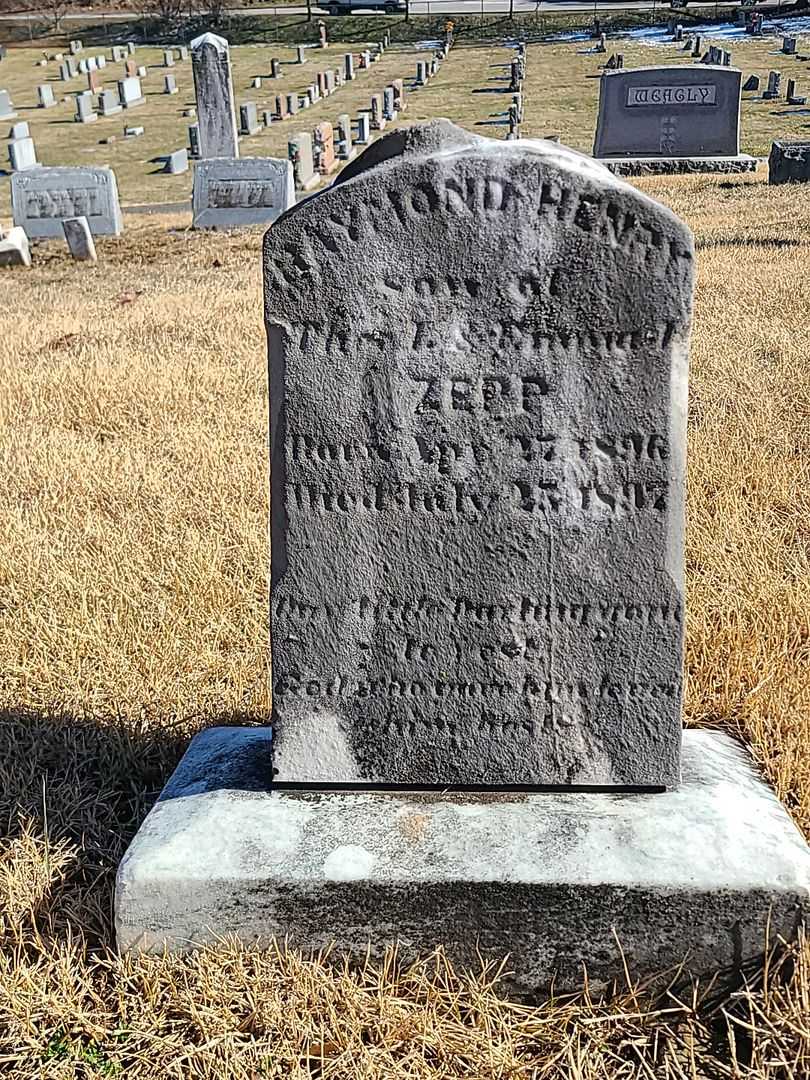 Raymond Henry Zepp's grave. Photo 3