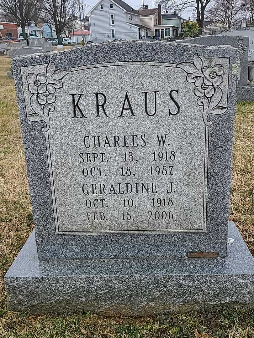 Charles W. Kraus's grave. Photo 1